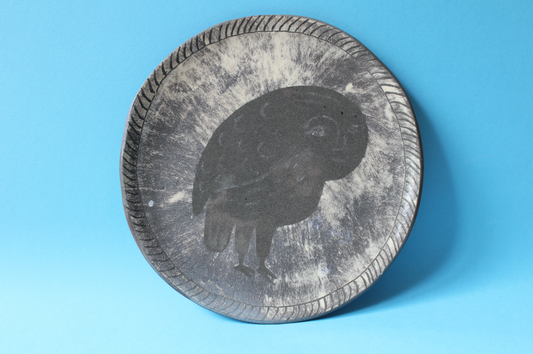Assiette fantôme hibou humain