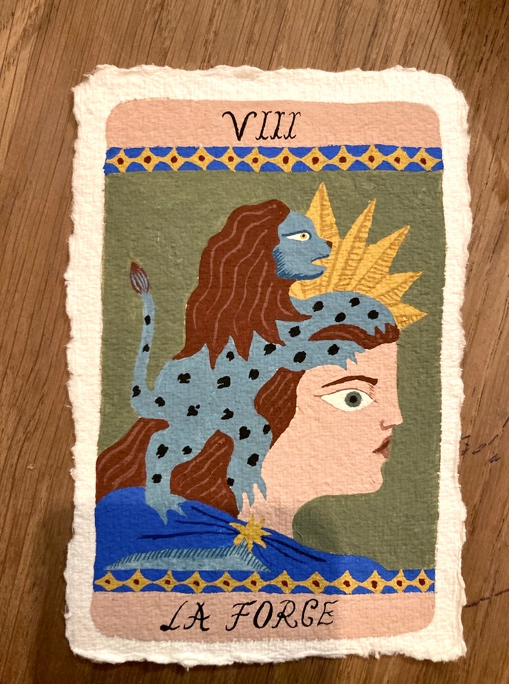 Carte de Tarot La Force sur commande
