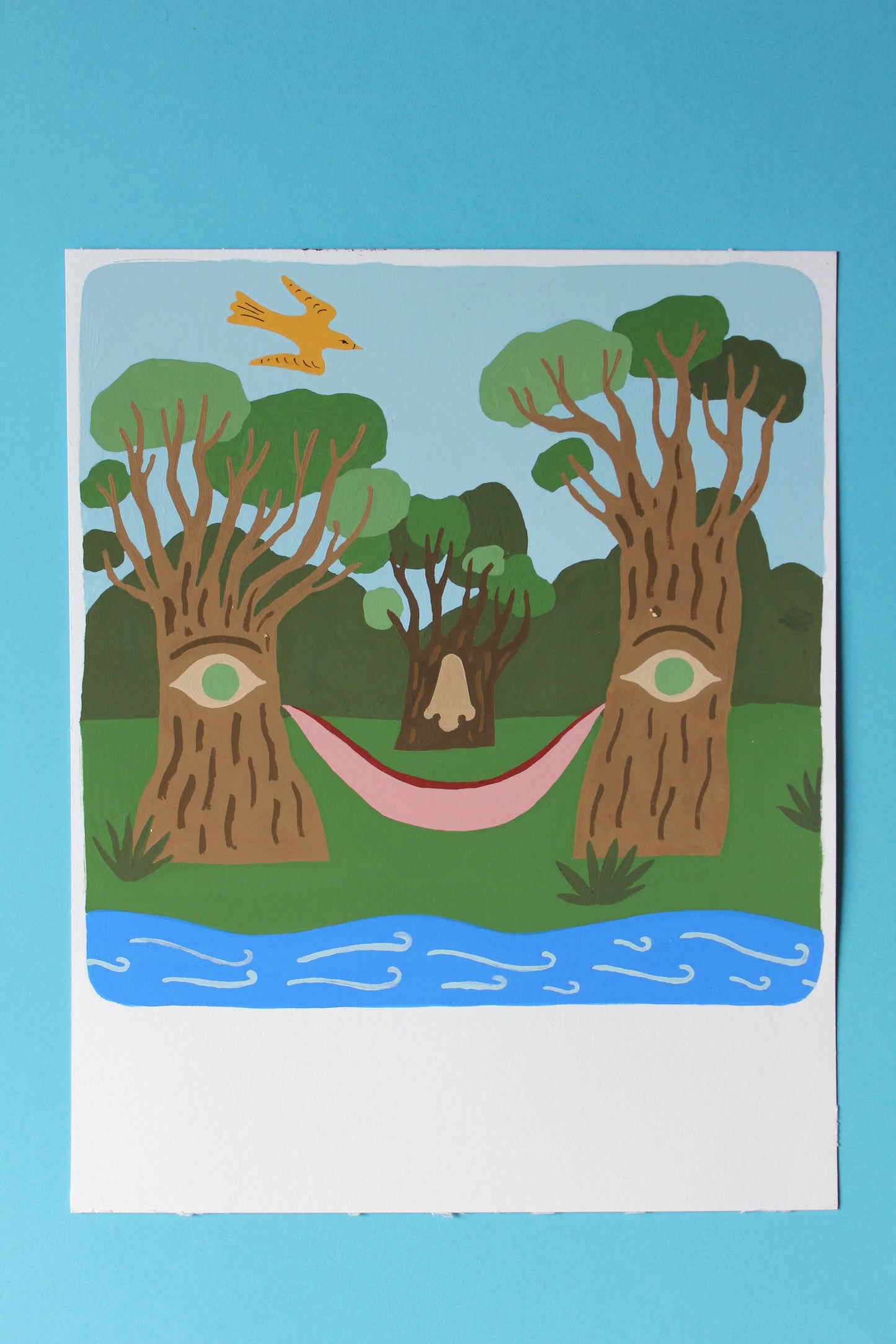 Illustration Arbres Visage