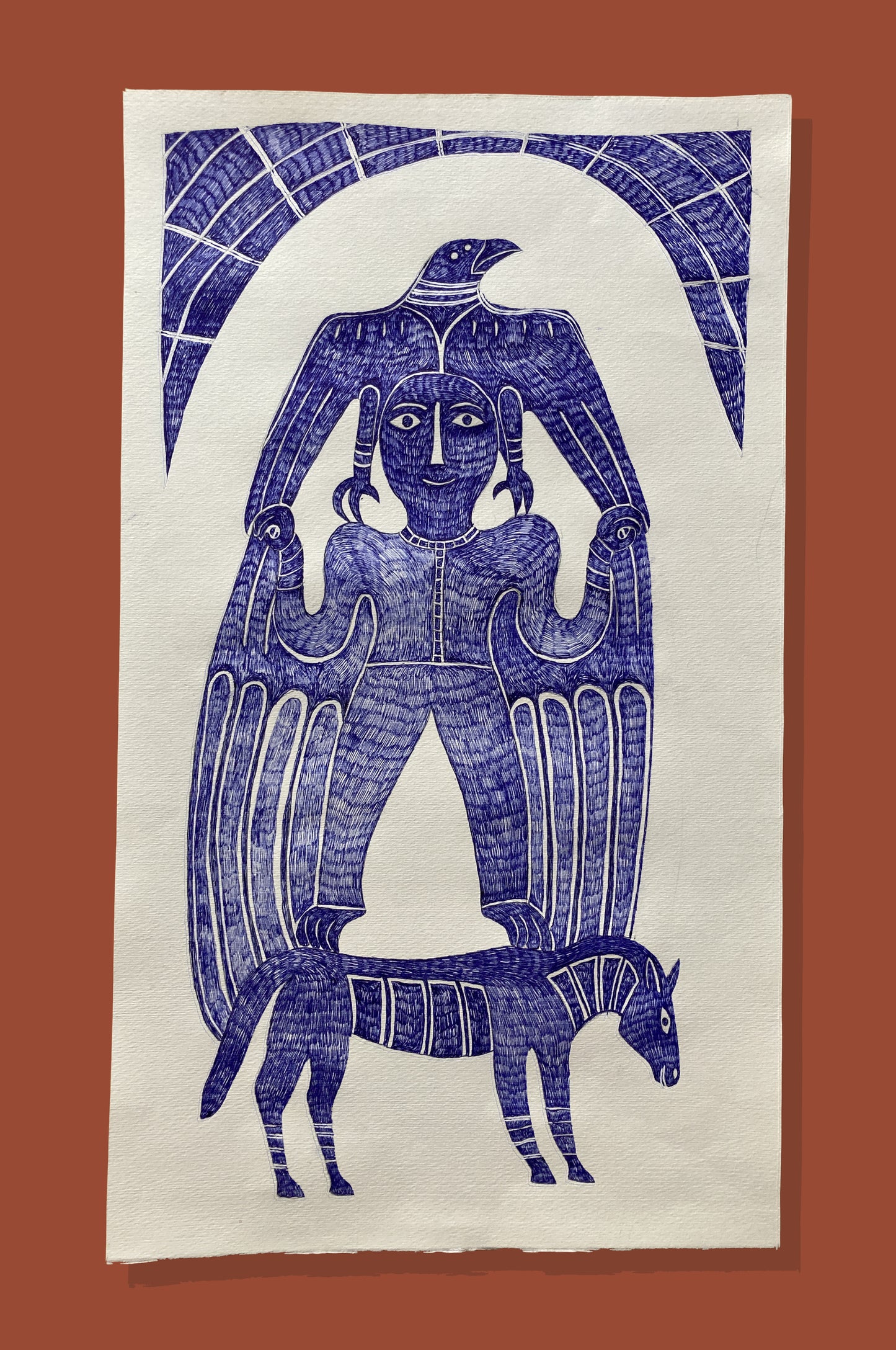 Dessin Totem au stylo Bic