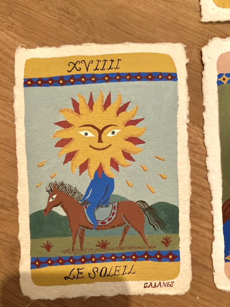 Carte de Tarot Le Soleil sur commande