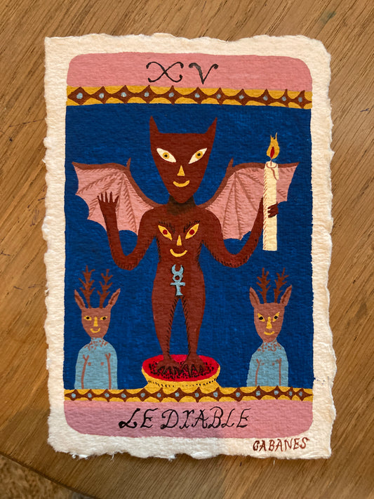 Carte de Tarot le Diable sur commande